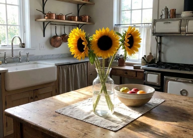 Sunflowers Became Wilted in My Kitchen