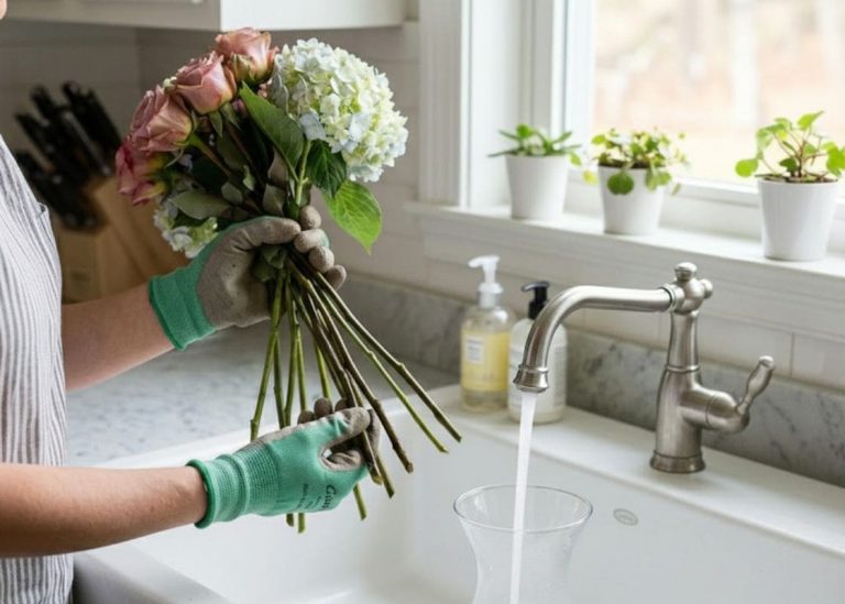 When Should We Let Flowers in a Vase Go?