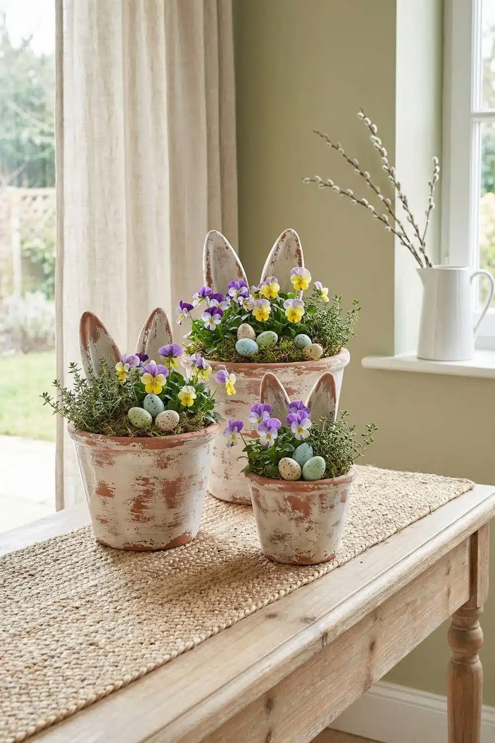 Adorable Bunny Ear Flower Pots