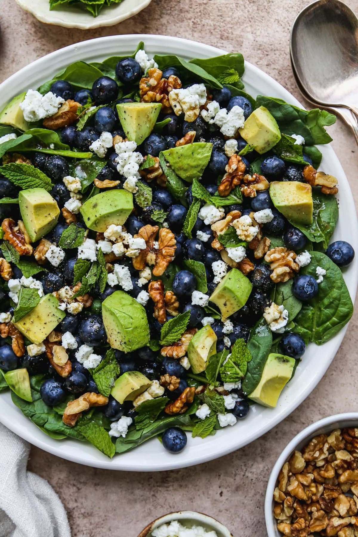 Blueberry Avocado Spinach Salad