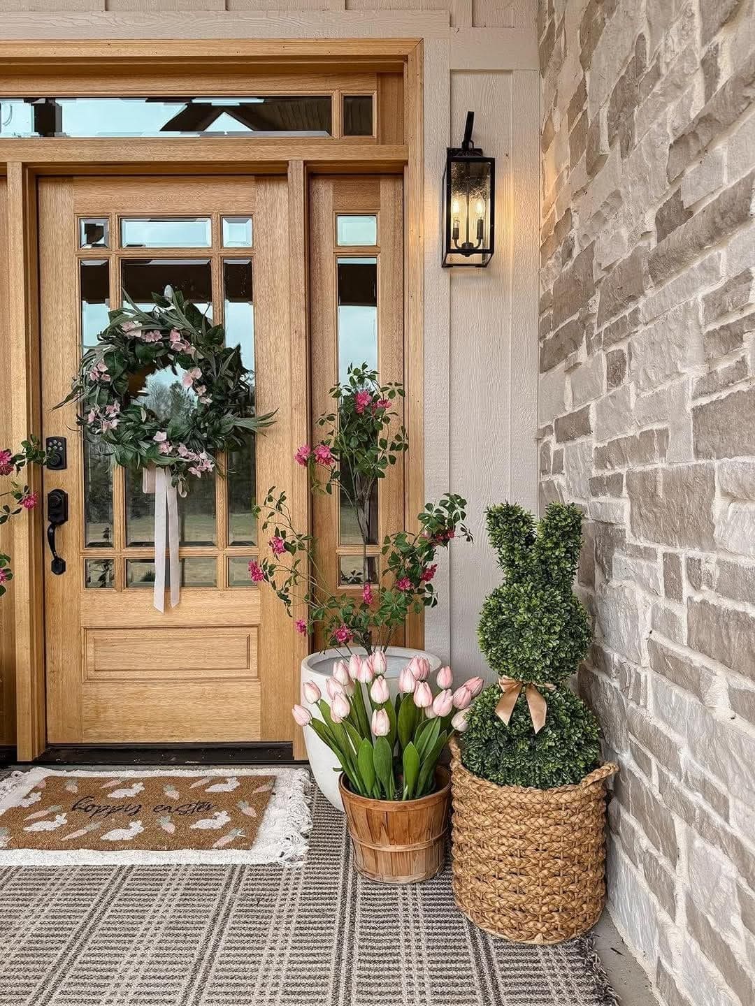 Charming Easter Front Door Entry