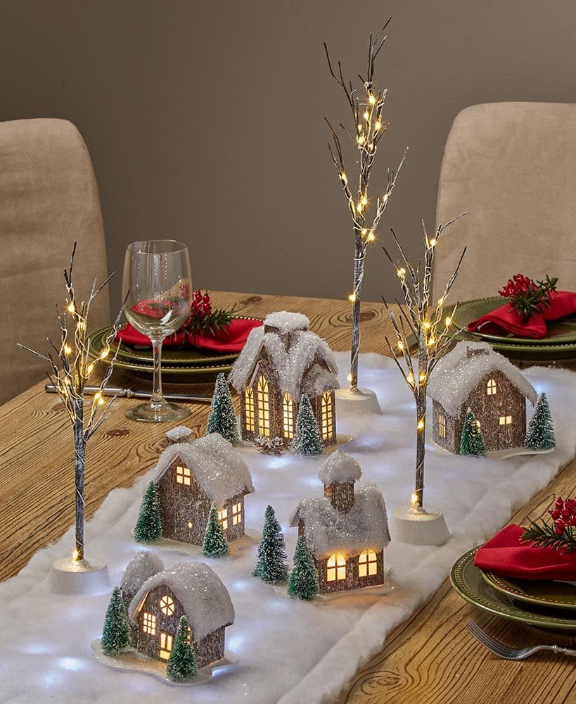 Christmas Village Table Centerpiece