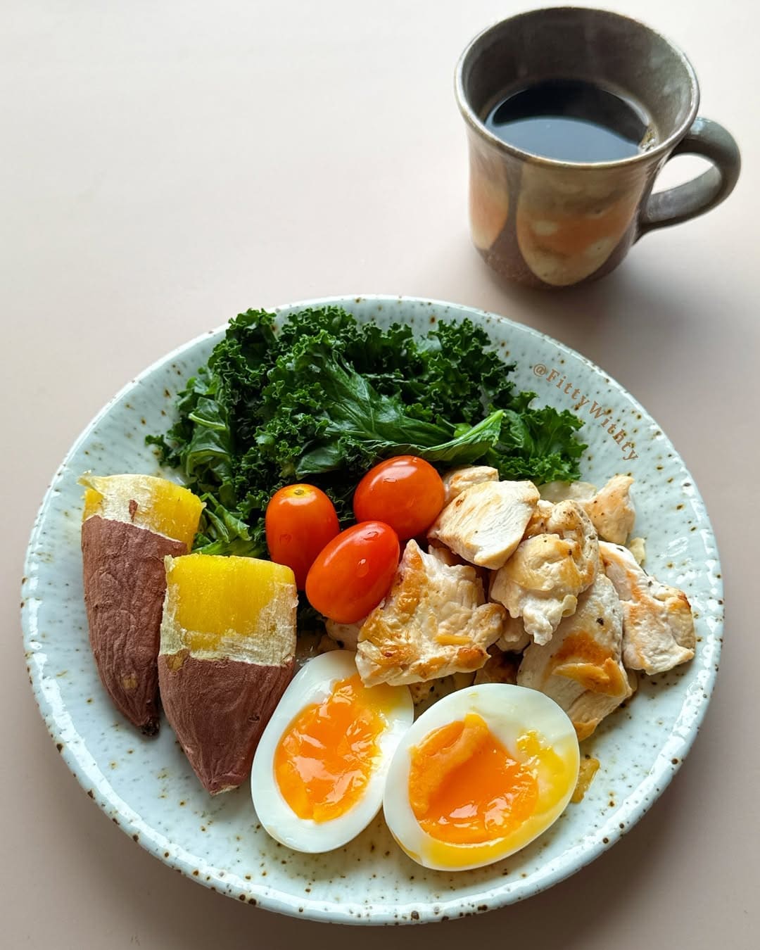 Clean Chicken Sweet Potato Bowl