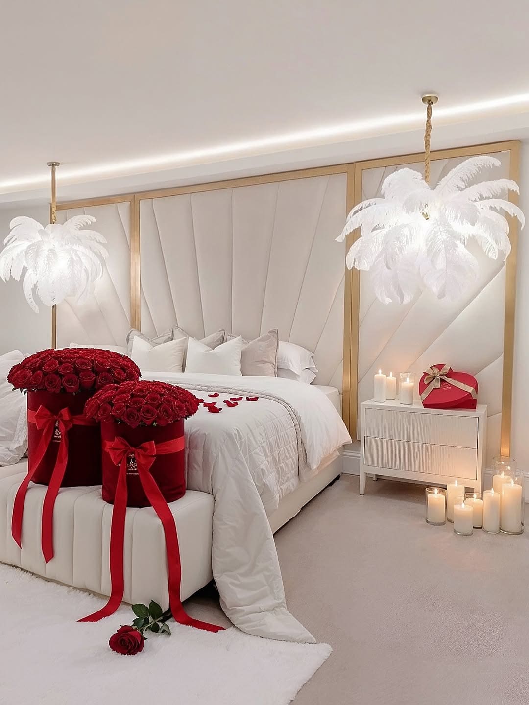 Elegant Roses and Candle Romance