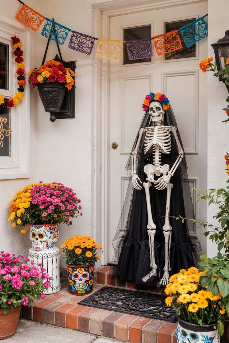Festive Day of the Dead-Inspired Porch