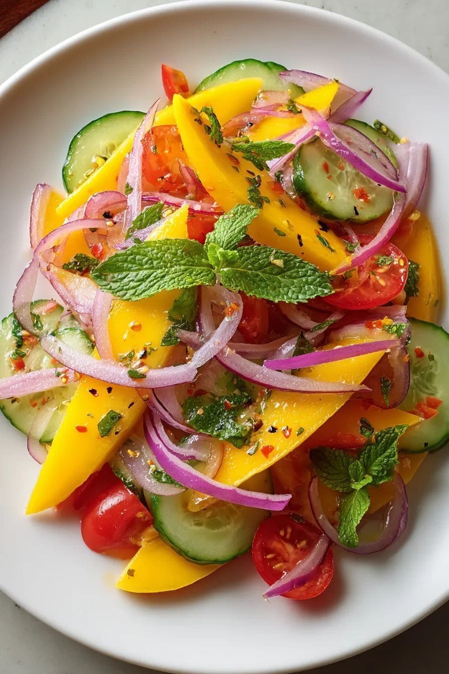 Mango Cucumber Fresh Salad
