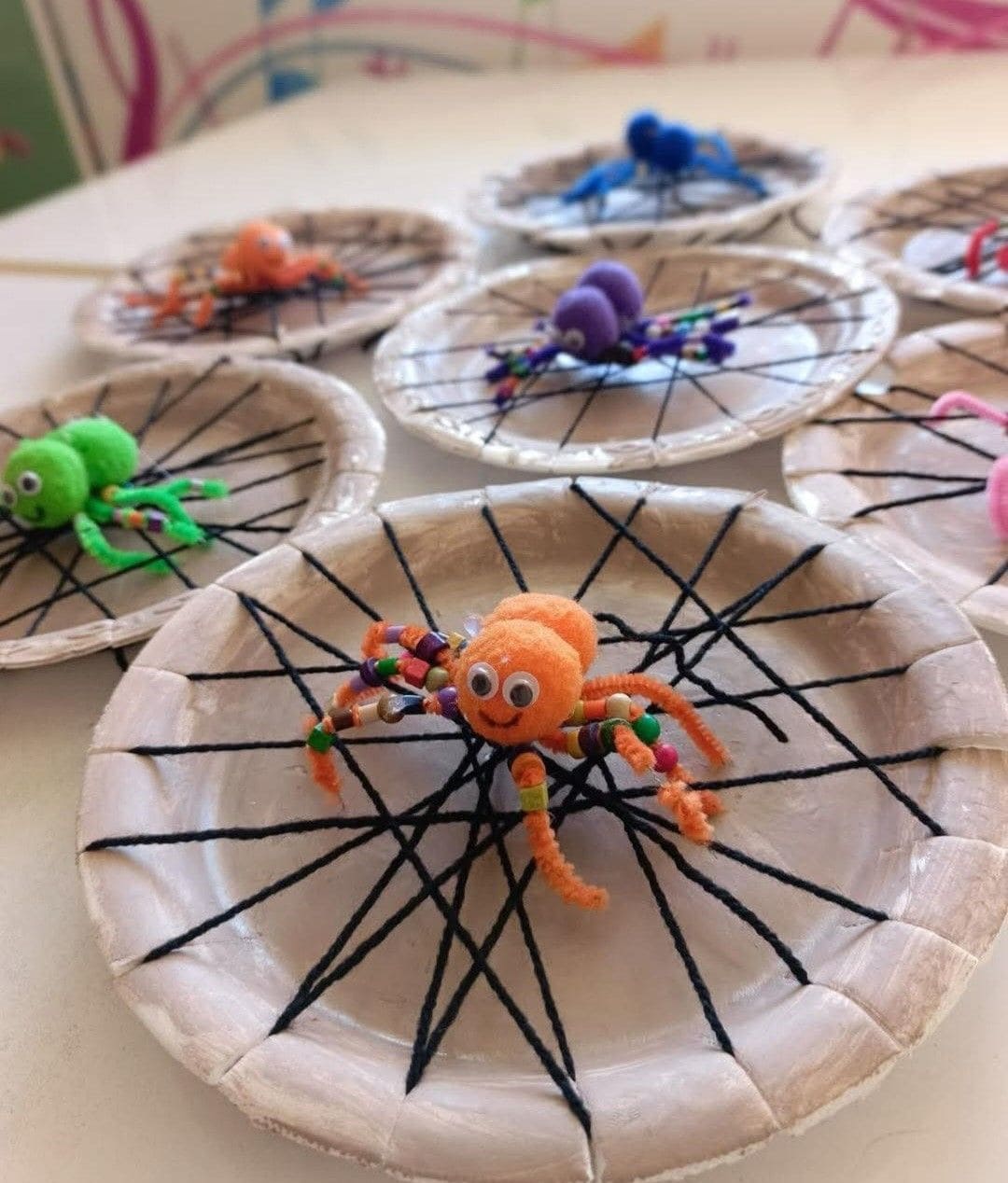Paper Plate Spider Web Craft