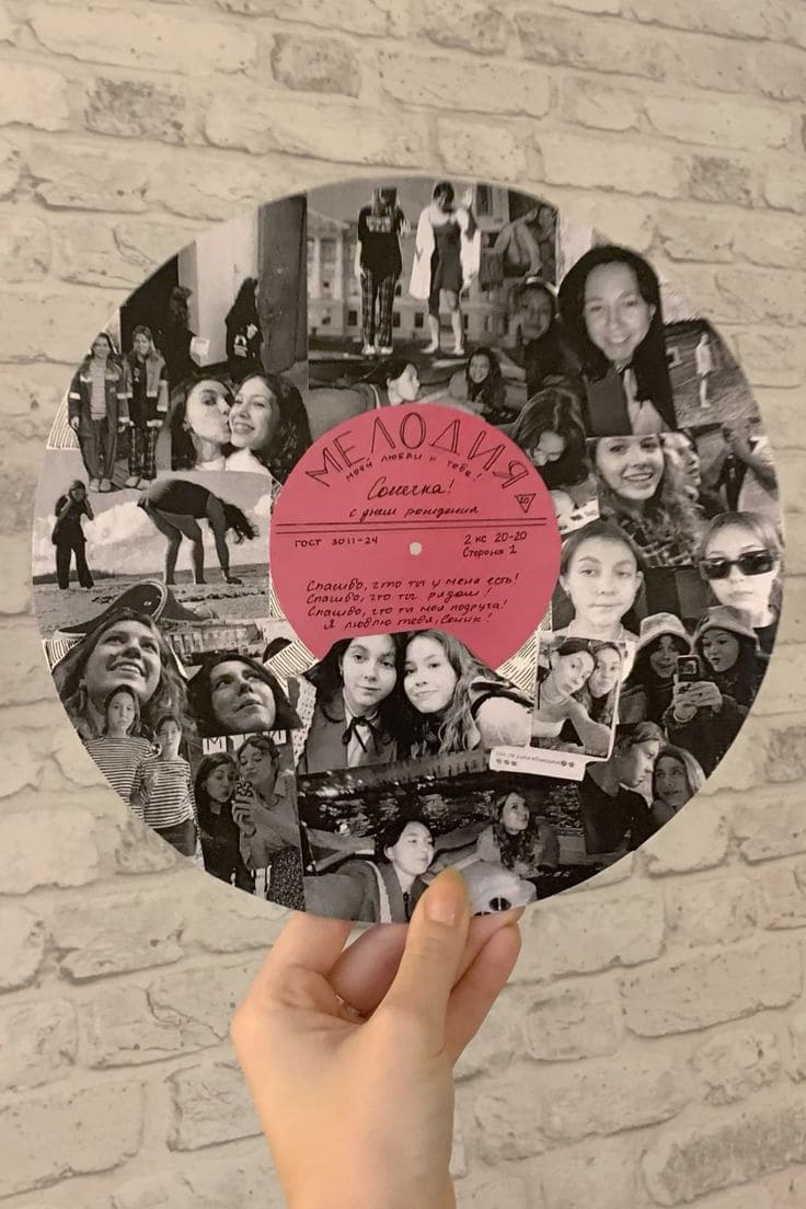 Photo Vinyl Memory Collage