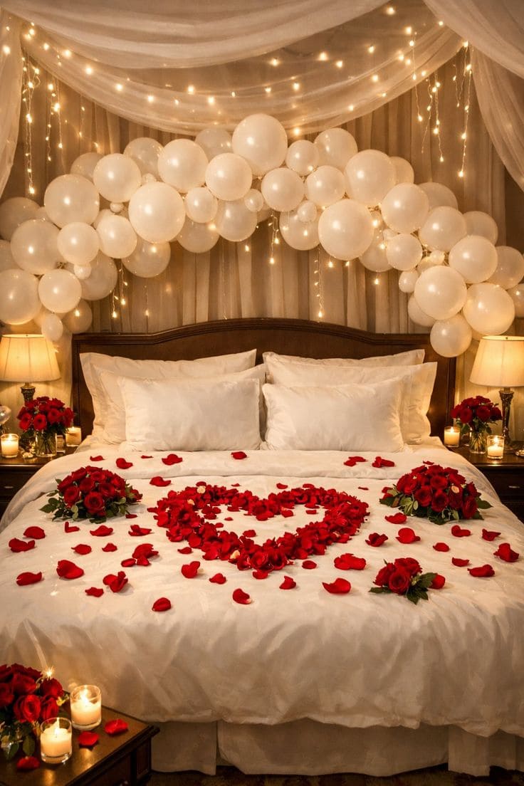 Romantic Balloon Canopy Bedroom