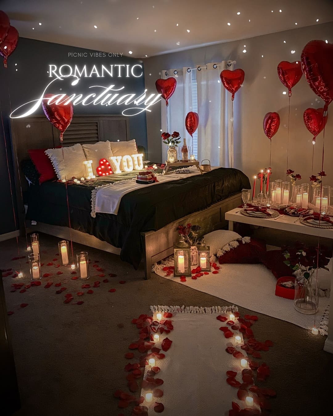 Romantic Balloon Surprise Bedroom