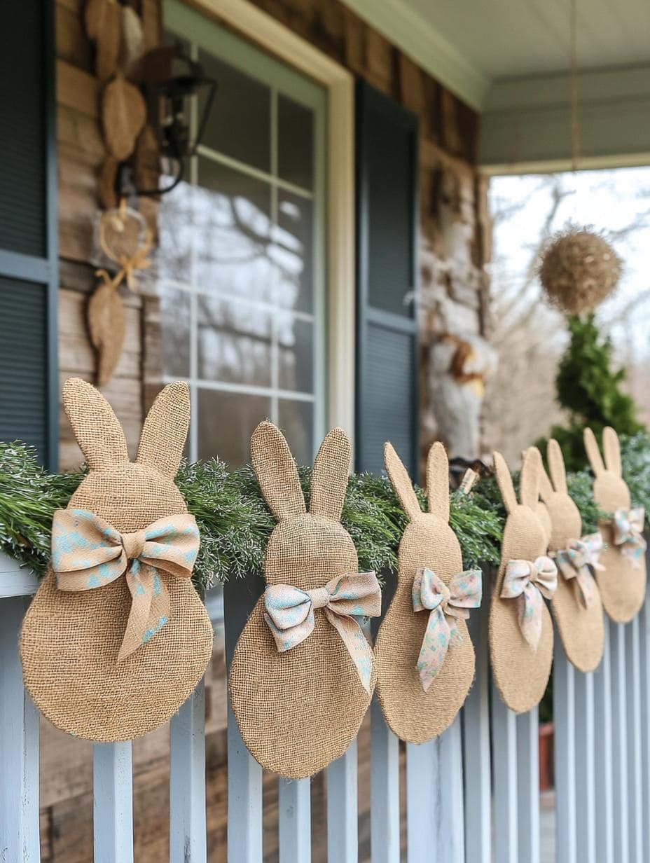 Rustic Bunny Porch Garland