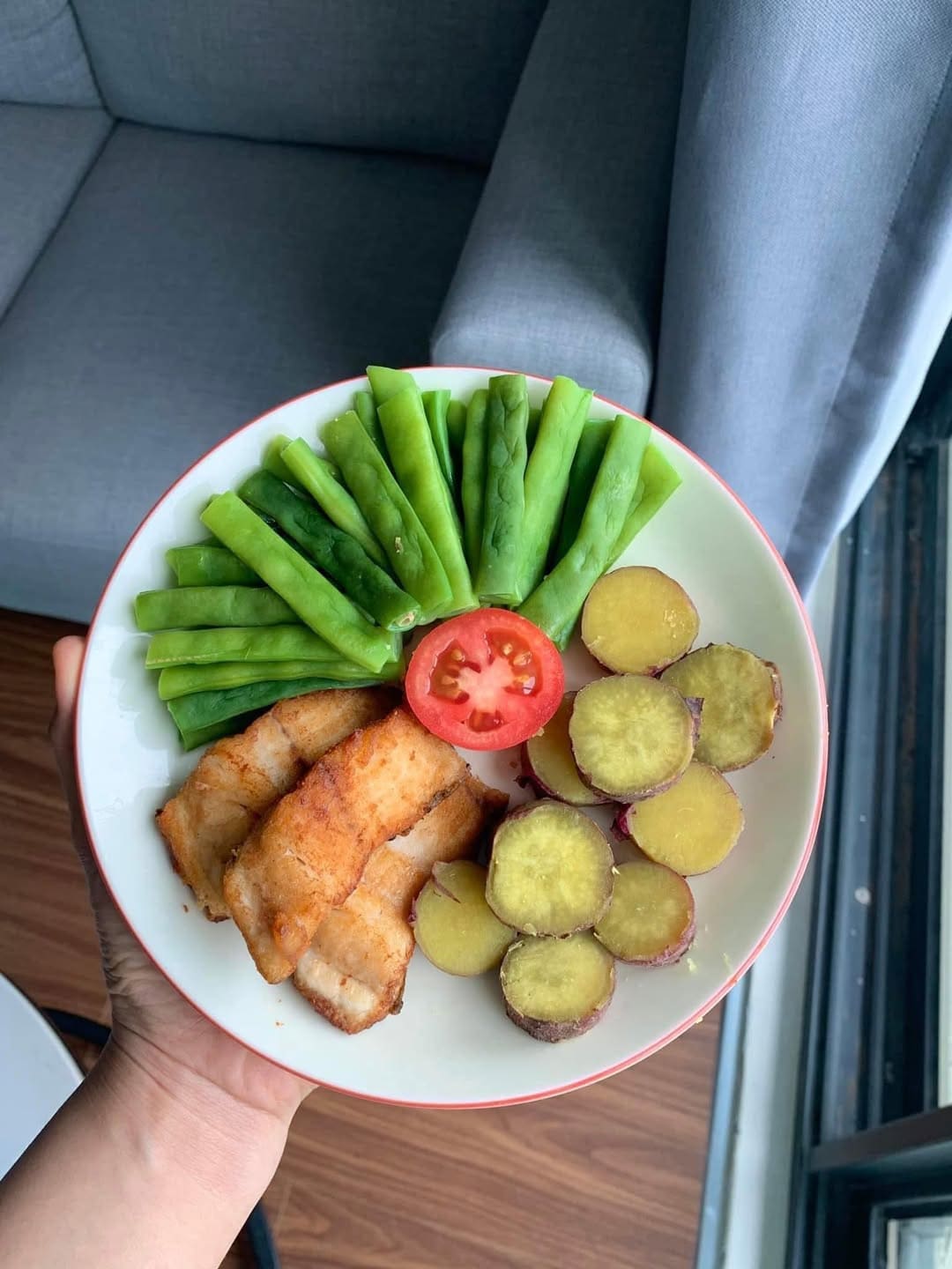 Simple Clean Protein Plate