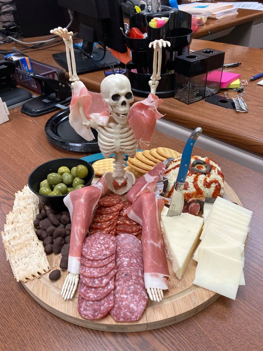 Skeleton Charcuterie Party Display