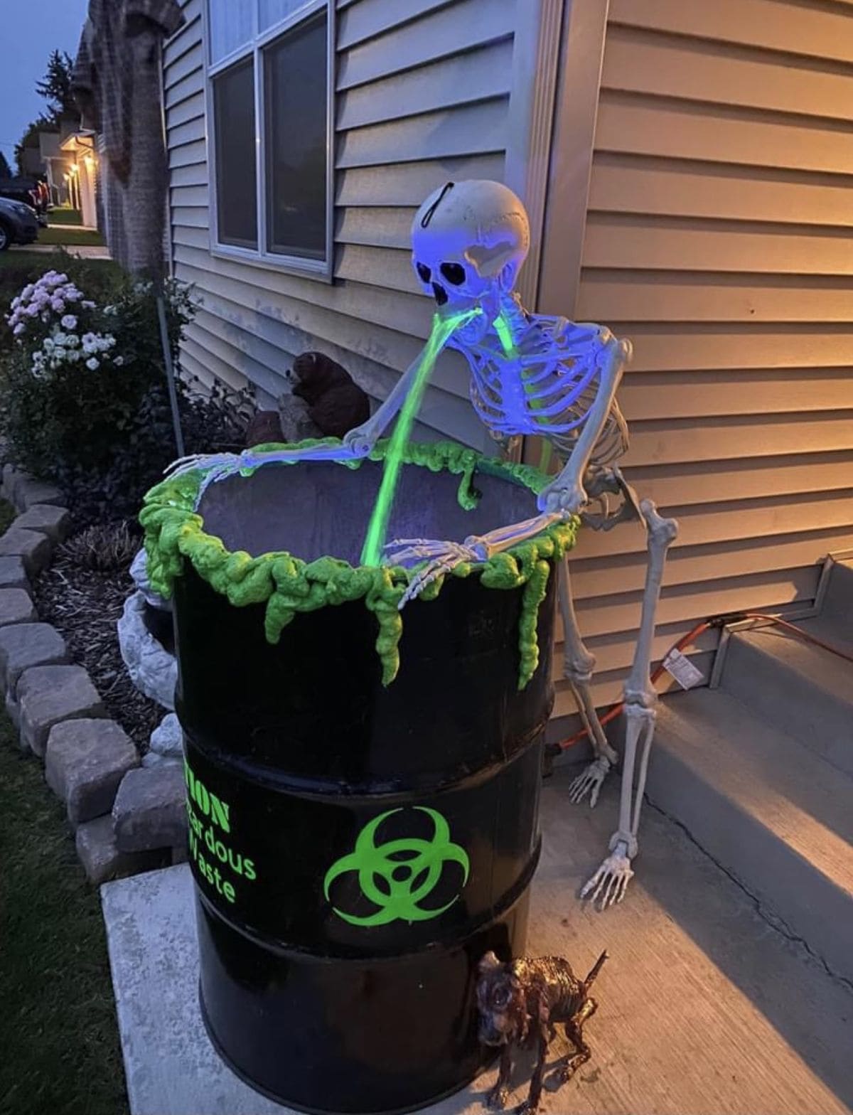 Skeleton Toxic Waste Spill