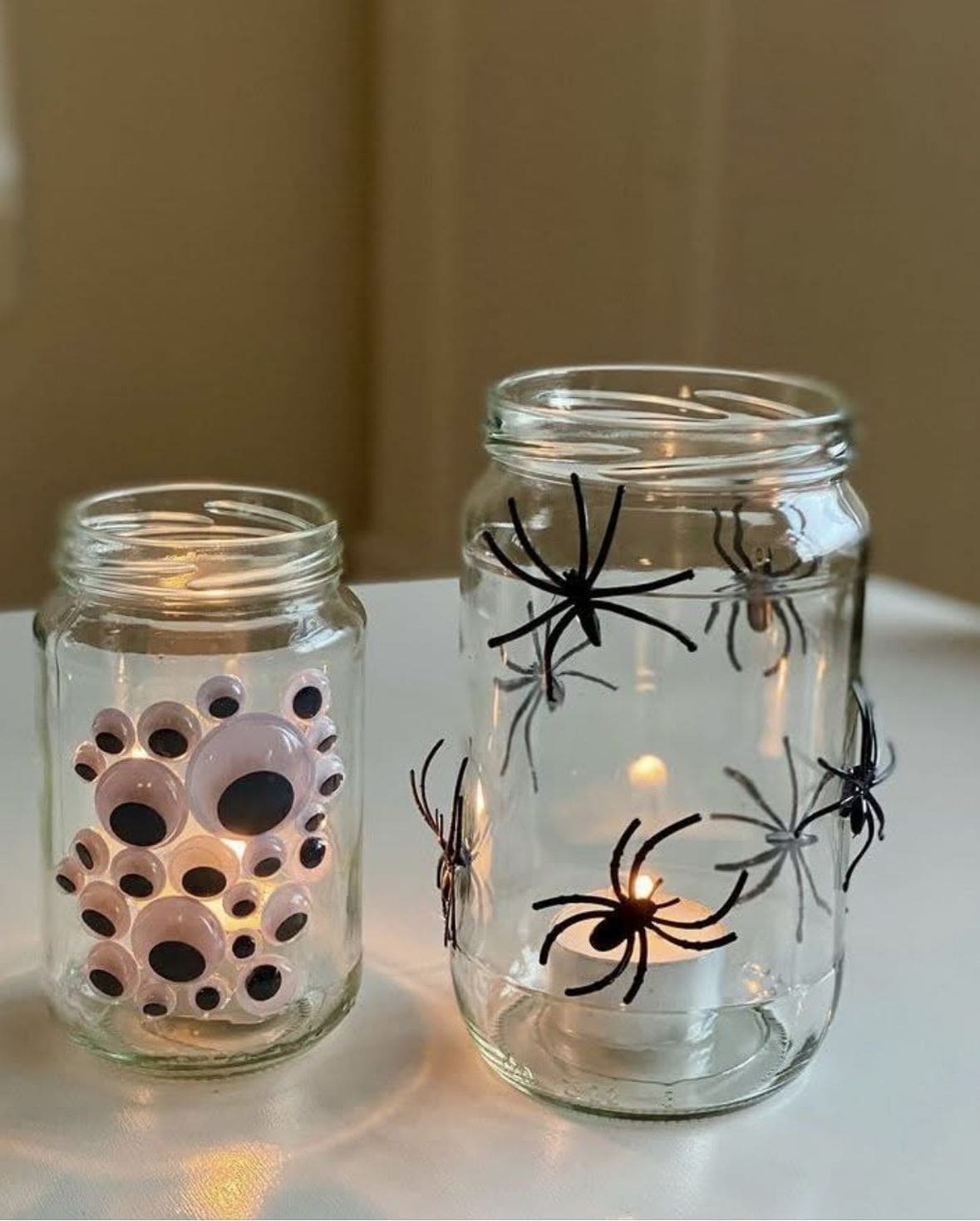 Spooky Mason Jar Lanterns