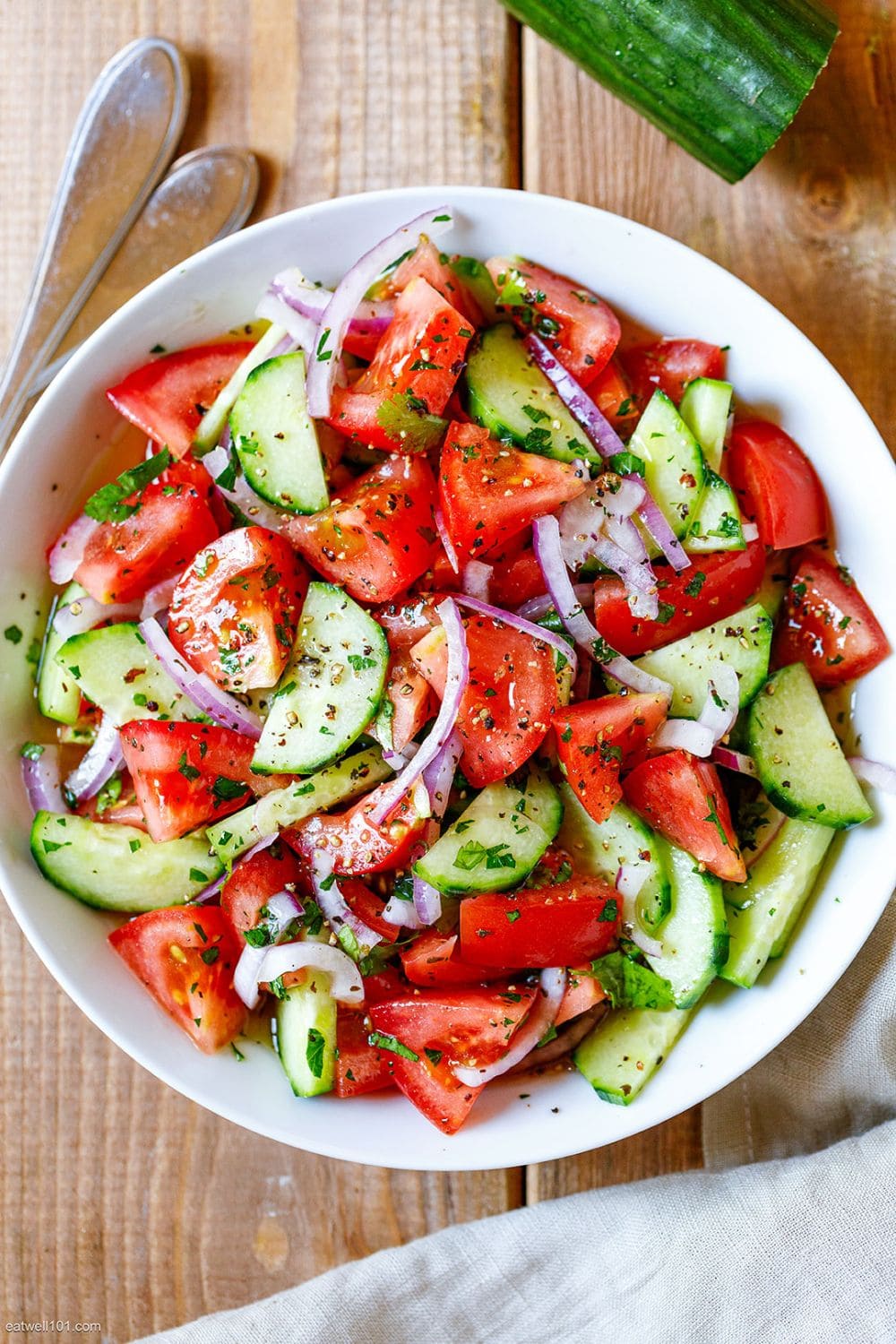 Tomato Cucumber Fresh Salad