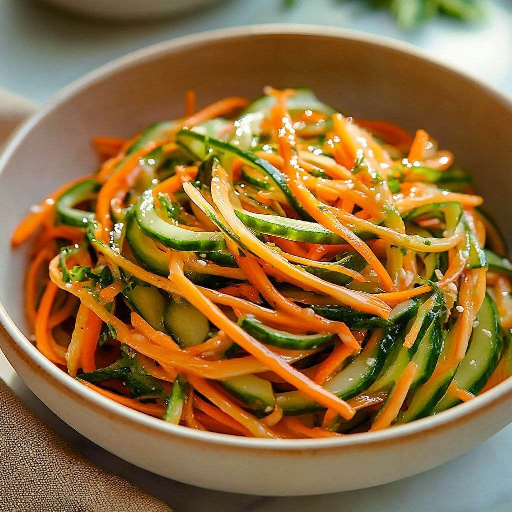 Zucchini Carrot Ribbon Salad
